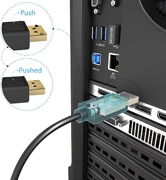 KabelDirekt – Mini DP/Mini-DP/DisplayPort kablosu – 2m | 4K/60Hz ile UHD çözünürlük, sürüm 1.2, bilgisayar ve Mac için, kilitlemeli DP fişi, siyah