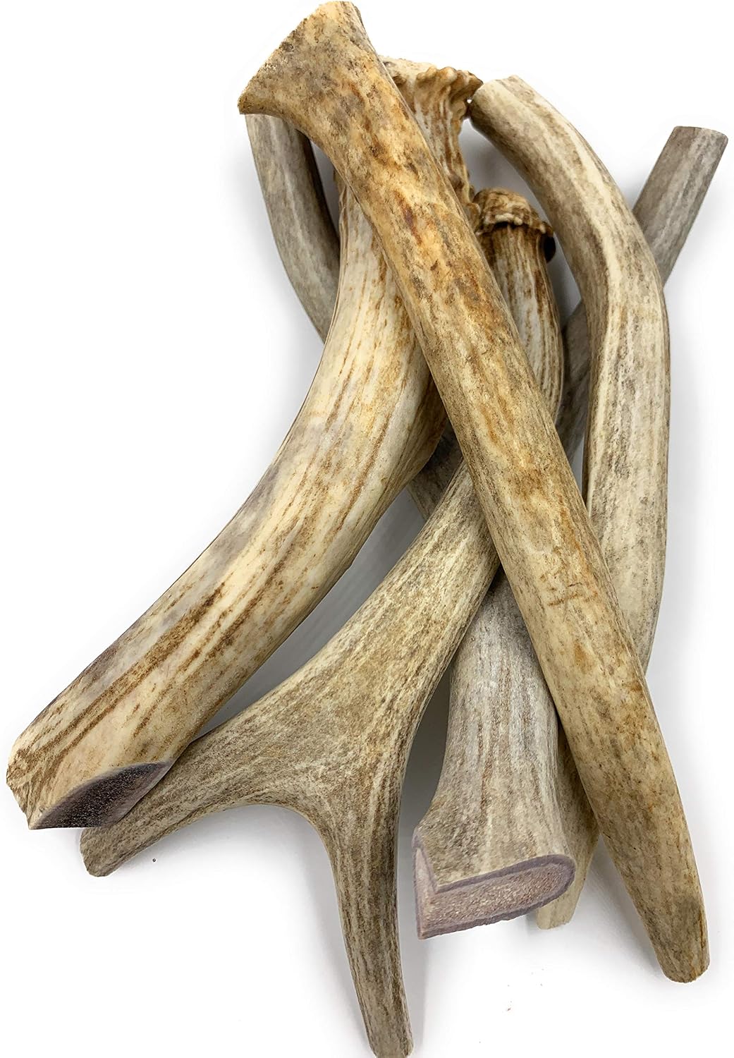 BENECHEWS Antlers for Dogs 1-Pound Mix, 6"+, Dog Bones for Aggressive Chewers, Dog Chew Toys
