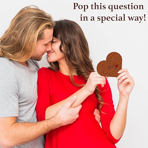 Miniatura 2 de Rompecabezas "Will You Marry Me" - Ideas Personalizadas Grabadas de Propuesta de Matrimonio para Novio Novia, Sorprendente Propuesta de Compromiso