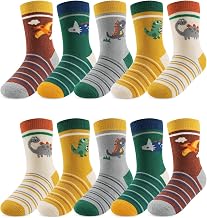 Kyopp Socks Kids Girls and Boys Funny Animals Cotton Socks Crew Socks Winter / Summer 10 Pairs | Lightweight crew socks, funny animals children's socks, socks with motif