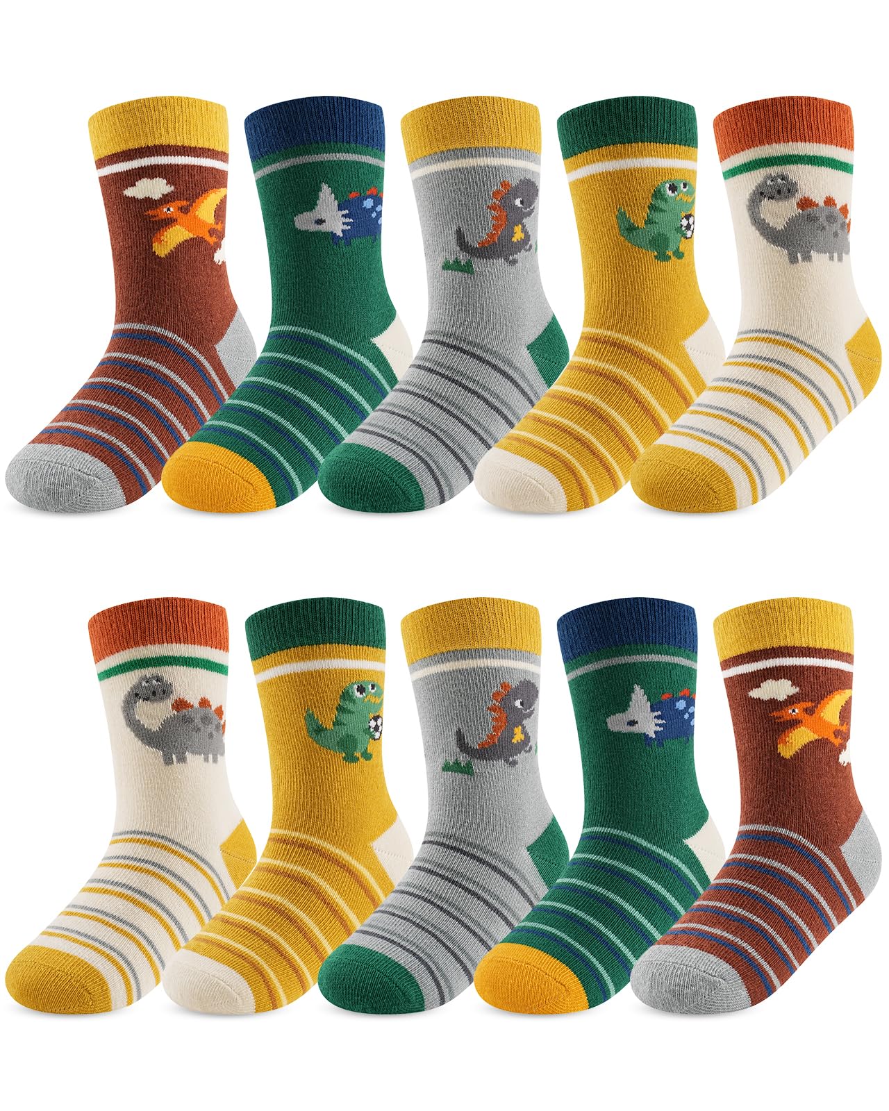 Kyopp 10/5 Paar Socken Kinder Mädchen und Jungen Funny Socken Lustig Animals Cotton Socken Crew Socks Winter/Sommer