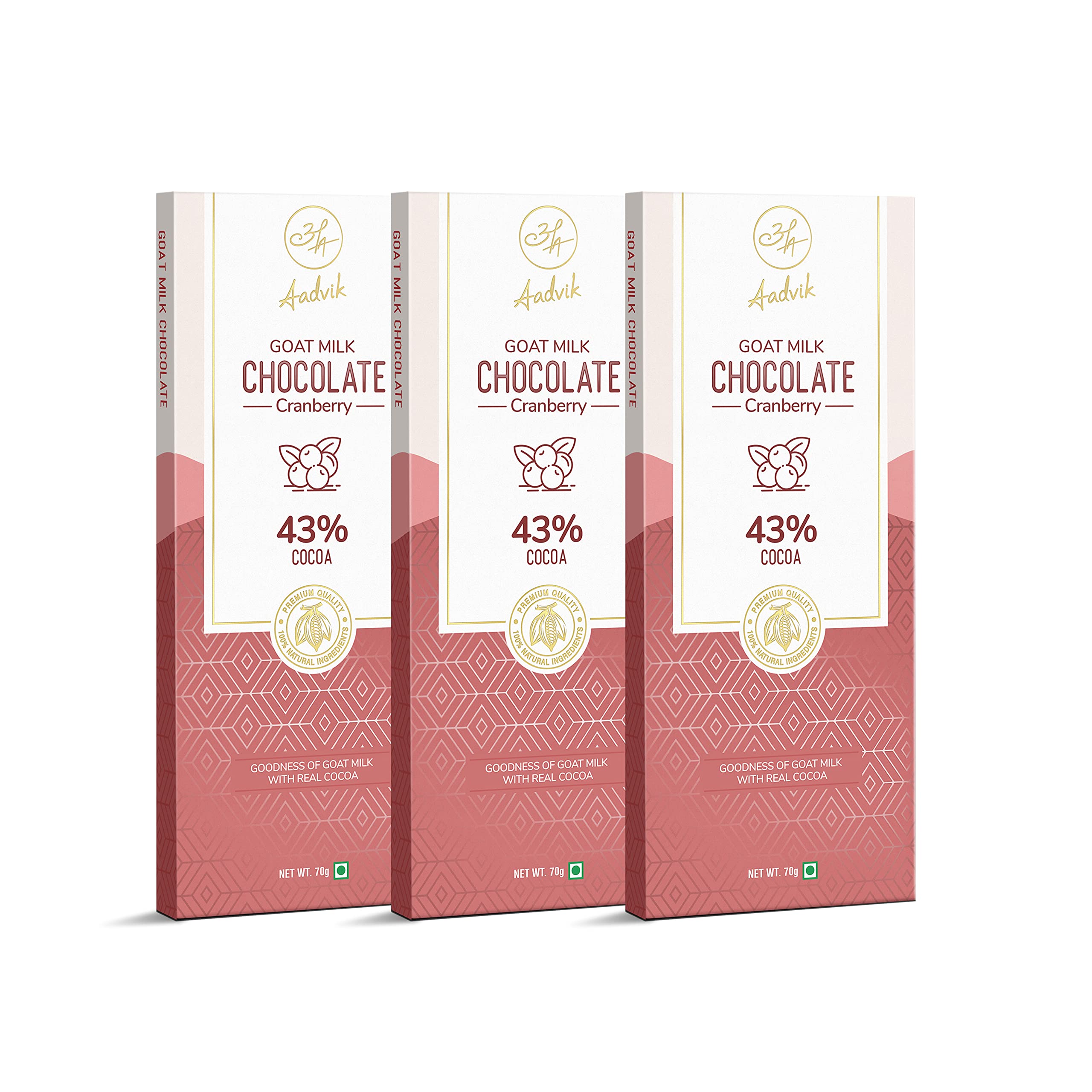 Aadvik Goat Milk Chocolate | Cranberry | 210 gms | 100% Natural & Premium Ingredients | Pack of 3 (B0B6BJXK5X) Amazon Price History, Amazon Price Tracker