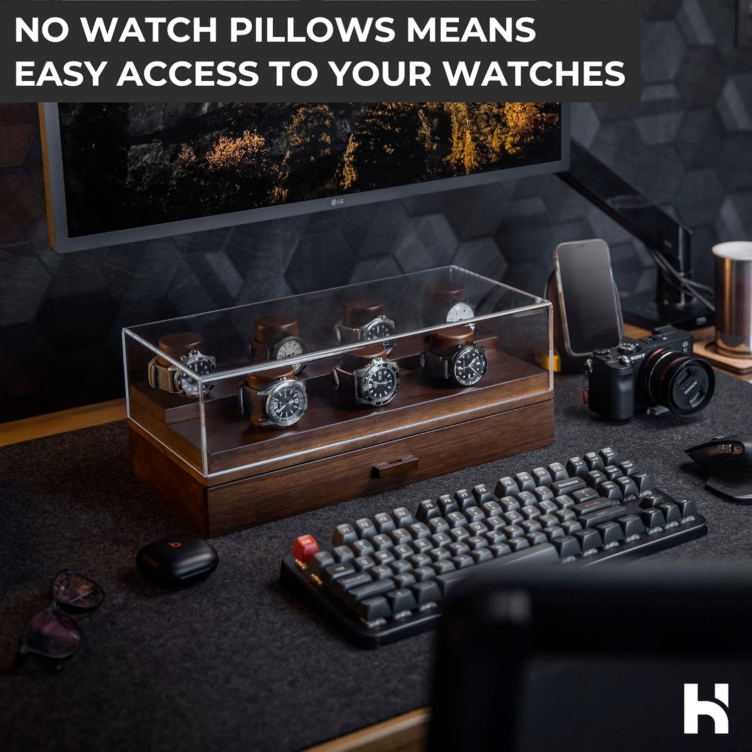 Buy Watch Display Case For Men Premium Mens Watch Case Watch Holder For Men to Display Your