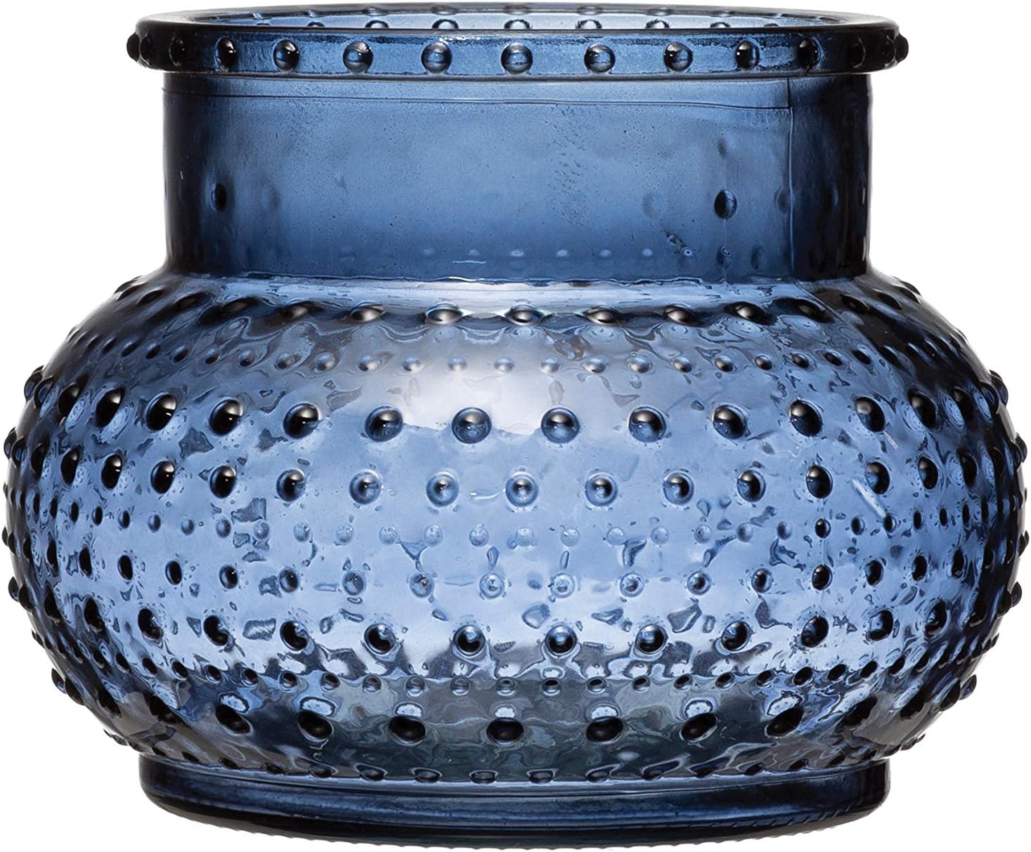 Creative CoOp Glass Hobnail Candleholder/Vase (Holds 5