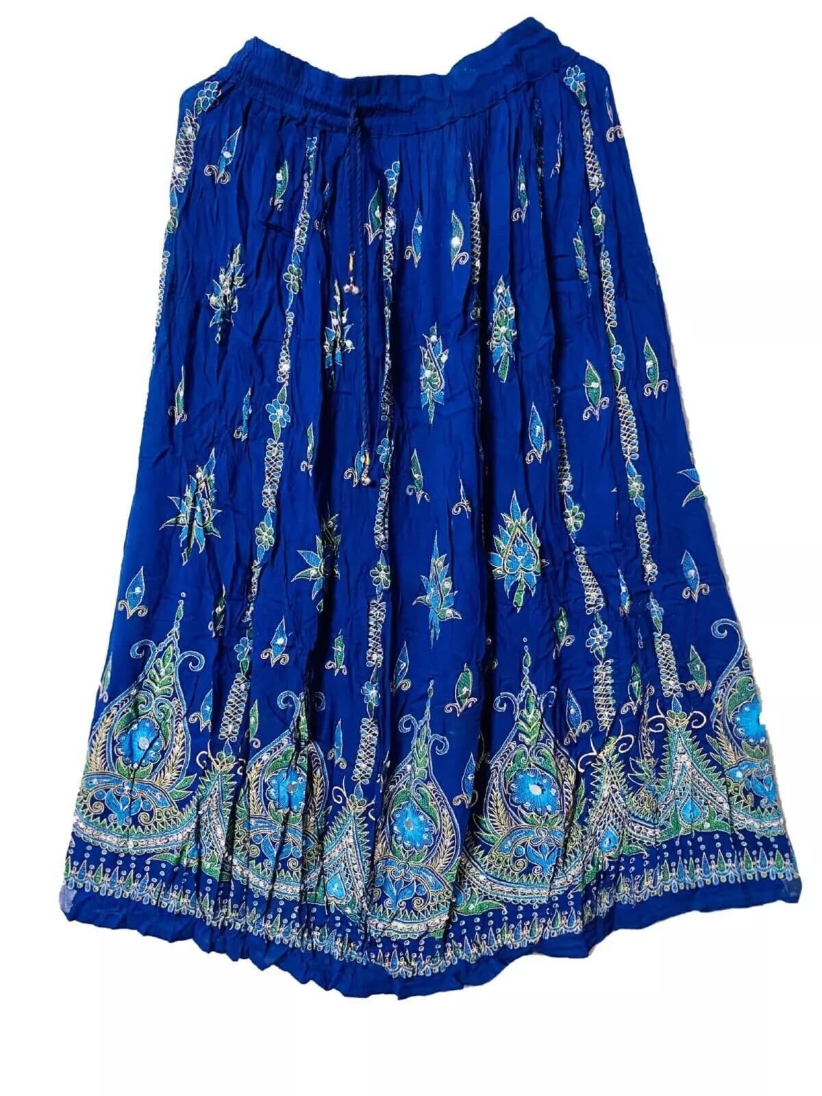 Rayon Long Skirt with Sequin Work, Traditional Indian Designer Women's Dress-image-40