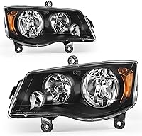 Vista 10 de AUTOSAVER88 Conjunto de faros delanteros compatible con Dodge Charger 2006-2010, carcasa negra, reflector ámbar con luces de señal de esquina