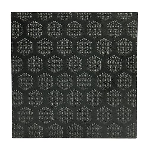 Madera contrachapada de abedul antideslizante negra hexagonal de 12 pulgadas0.472 in (negro, 12 x 24 pulgadas)