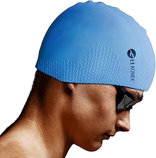 Konex Silicone Swimming Cap for Men & Women