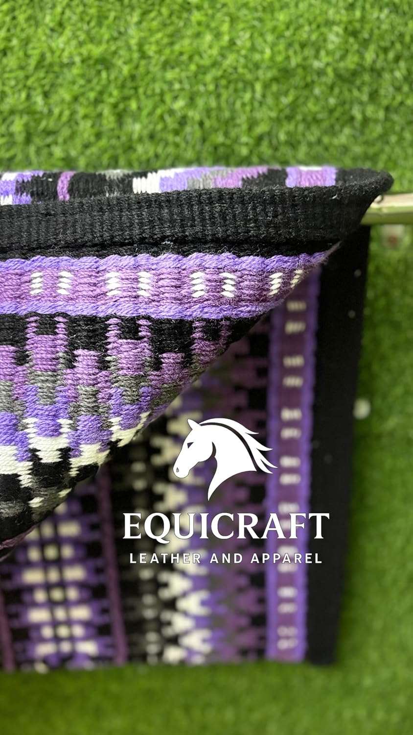 Handmade Western Show Saddle Blanket | Genuine New Zealand Wool Pad | Custom Equestrian Gear AM-20