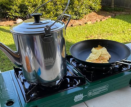 Miniatura 3 de King Kooker Mr. Outdoors Cookout Modelo # MOC24S Estufa de butano doble con bolsa de transporte, verde, XL