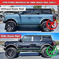 Vista 5 de Estribos laterales compatibles con Ford Bronco 2021-2024
