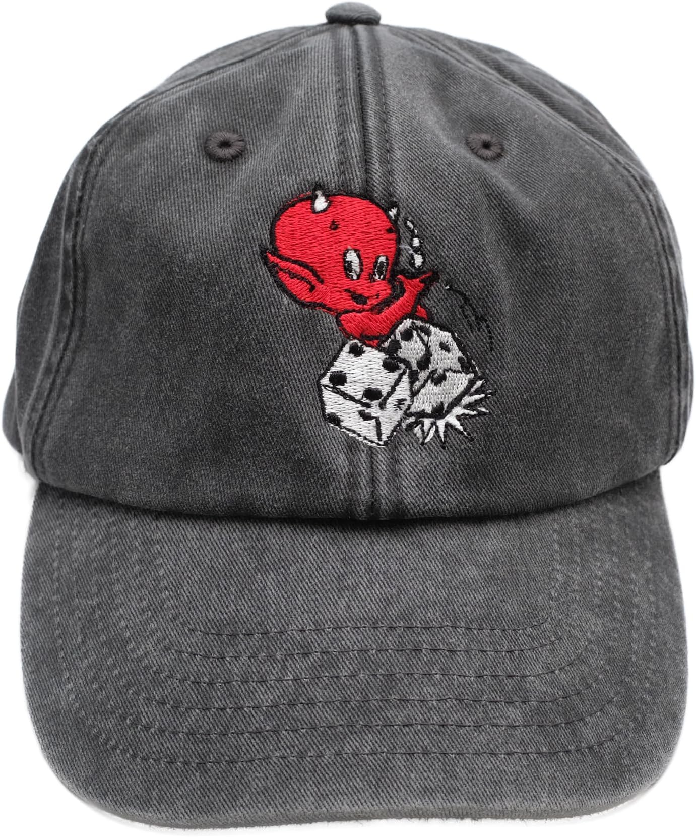 Cotton SoulHot Stuff Dice Mens Vintage Cap, Vintage Black, One Size