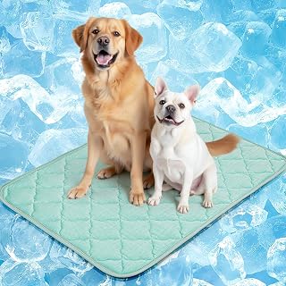 LOOBANI Dog Cooling Mat for Summer - Cooling Mat for Large Dogs with Anti-Slip Bottom, Durable Pet Cool Mat for Dogs, Cats, Indoor & Outdoor Use, Sofas, Bed, Kennels and Floor