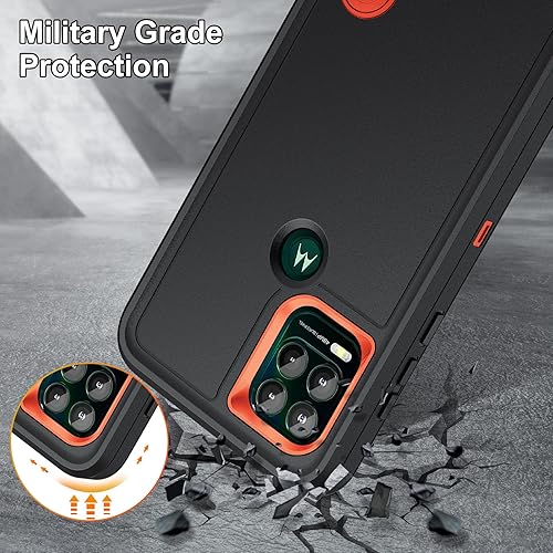 Miniatura 6 de IDweel Funda para Moto G Stylus 5G 2021, para Moto G Stylus 5G con soporte, 3 en 1, a prueba de golpes, ajuste delgado, híbrida, protección