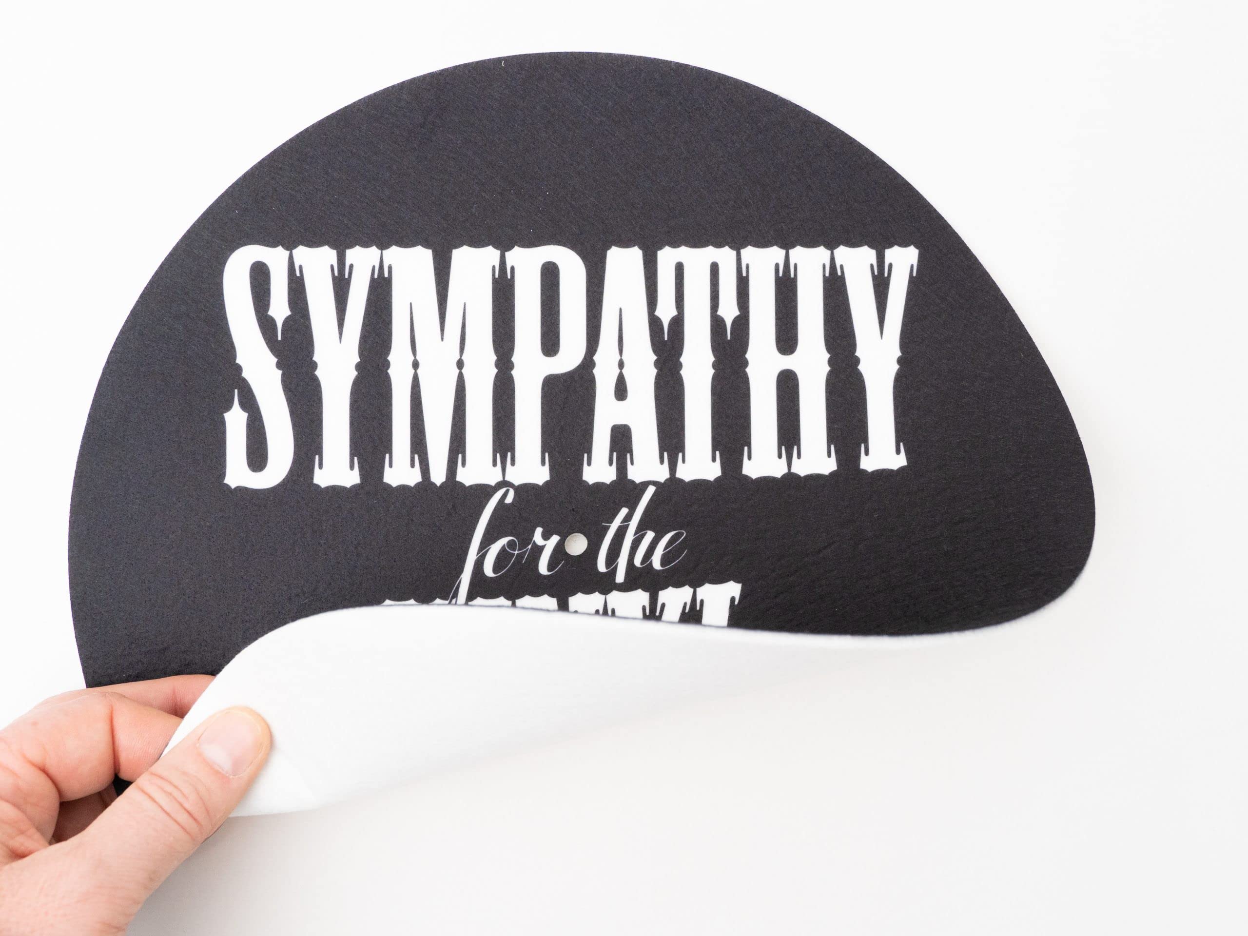 Tappetino Antistatico Per Giradischi - In Feltro, Design Rock, Made In Europe - Foto 6