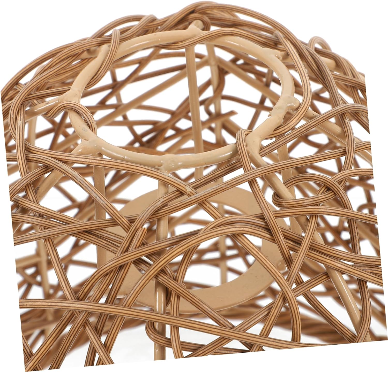 DOITOOL 391a Modern Rattan Woven Lampshade Replacement for Light Bulb Shade Hanging Pendant for Home