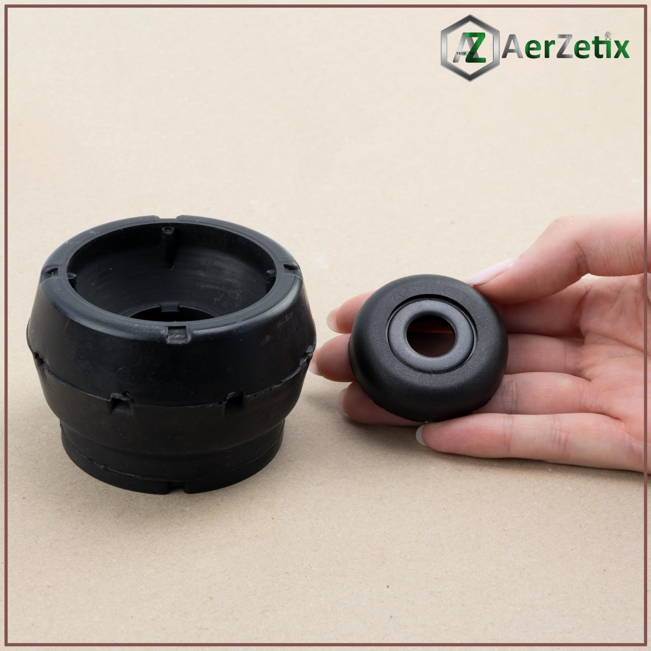 AERZETIX Coupelle d'amortisseur | côté de montage des deux côtés de l'essieu avant compatible avec OE 1J0412331C / 6R0412249 / 1J0 412 331 C / 6R0 412 249