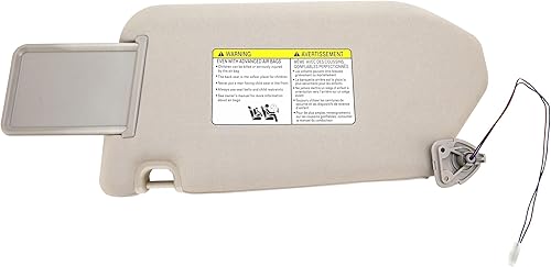 Miniatura 8 de Visera solar para el lado del conductor con lámpara  Compatible con Nissan e Infiniti  2013, 2014, 2015, 2016, 2017, 2018  Pathfinder, QX60, 2013