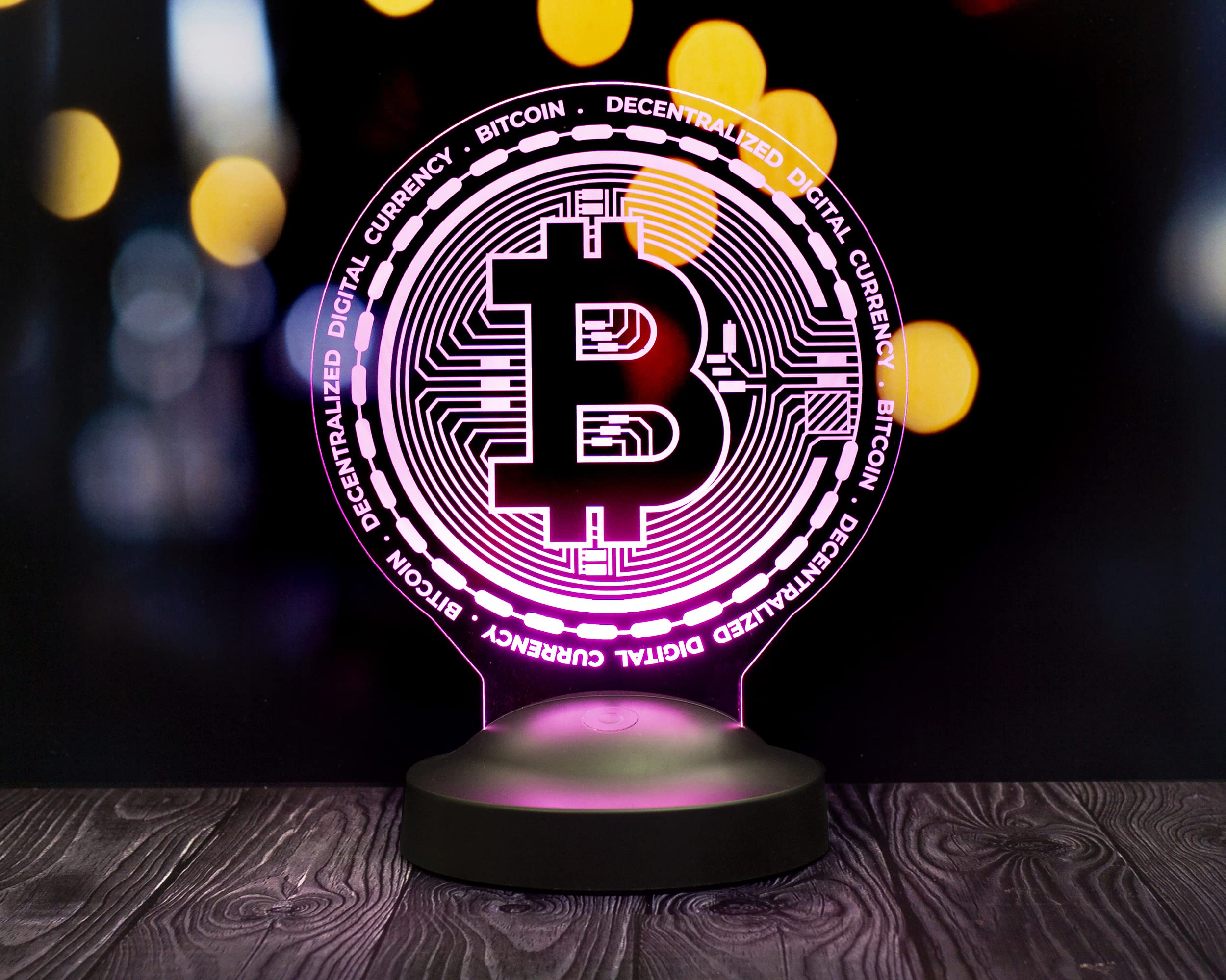 Geschenkelampe Bitcoin 3D Lamp Engraving Gift for Kypto Lovers for Birthday  Christmas : Buy Online at Best Price in KSA - Souq is now Amazon.sa: DIY &  Tools