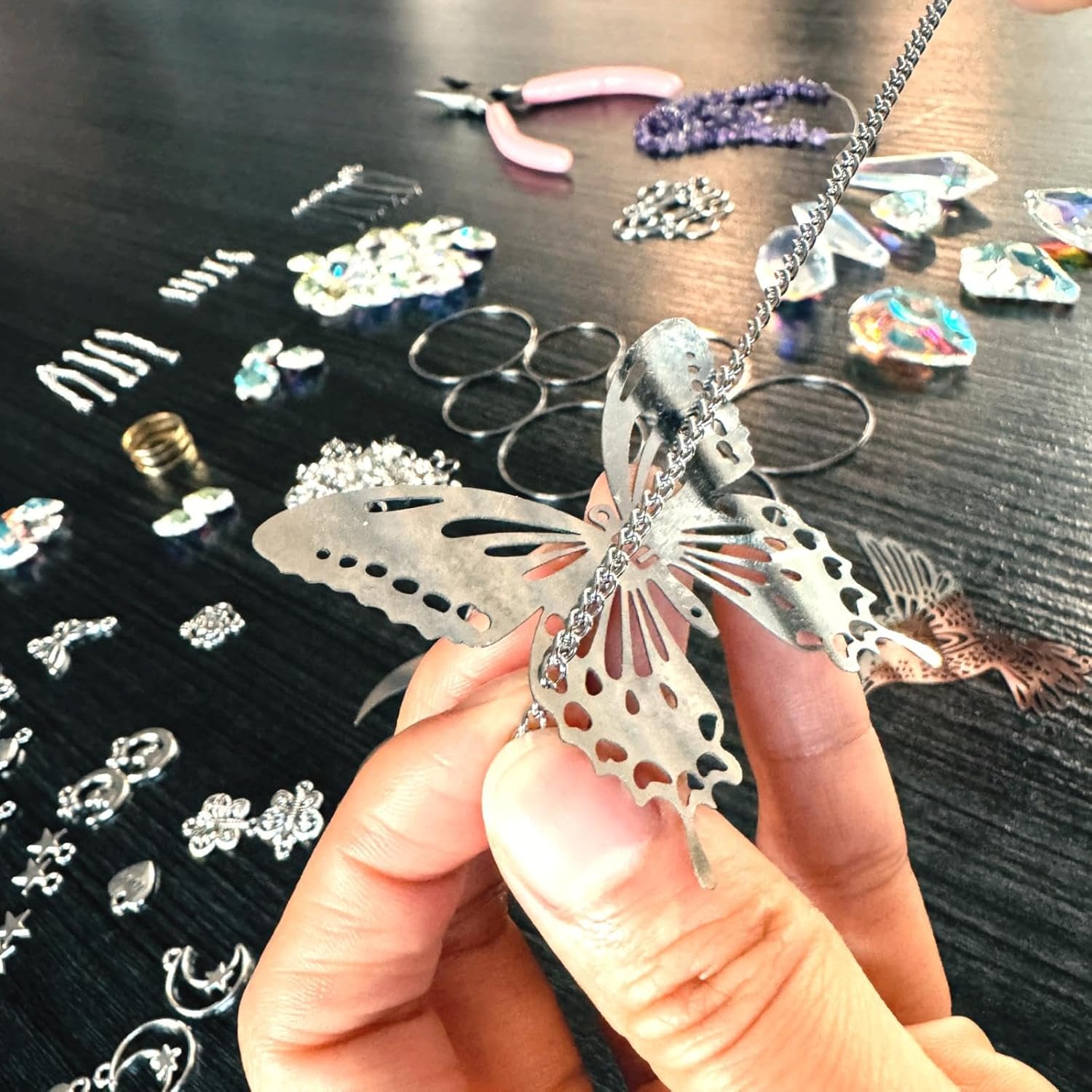 Denyskwin DIY Suncatchers Kit - 400pcs Crystal Suncatcher Set for Memorial Gifts, Home Decor & Handmade Crafts (Create Your Own Rainbow Window Art)