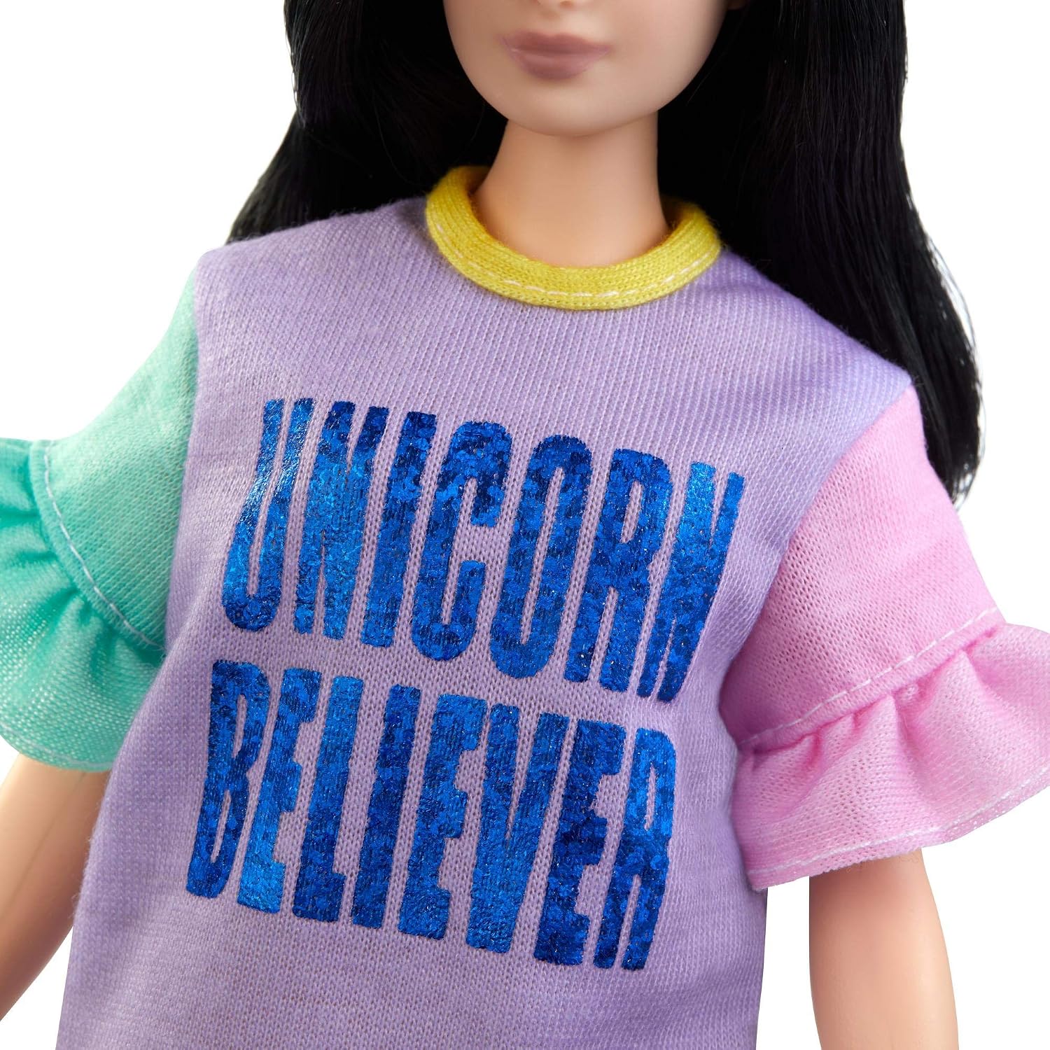 Barbie Fashionistas Doll with Long Brunette Hair - "Unicorn Believer" Outfit
