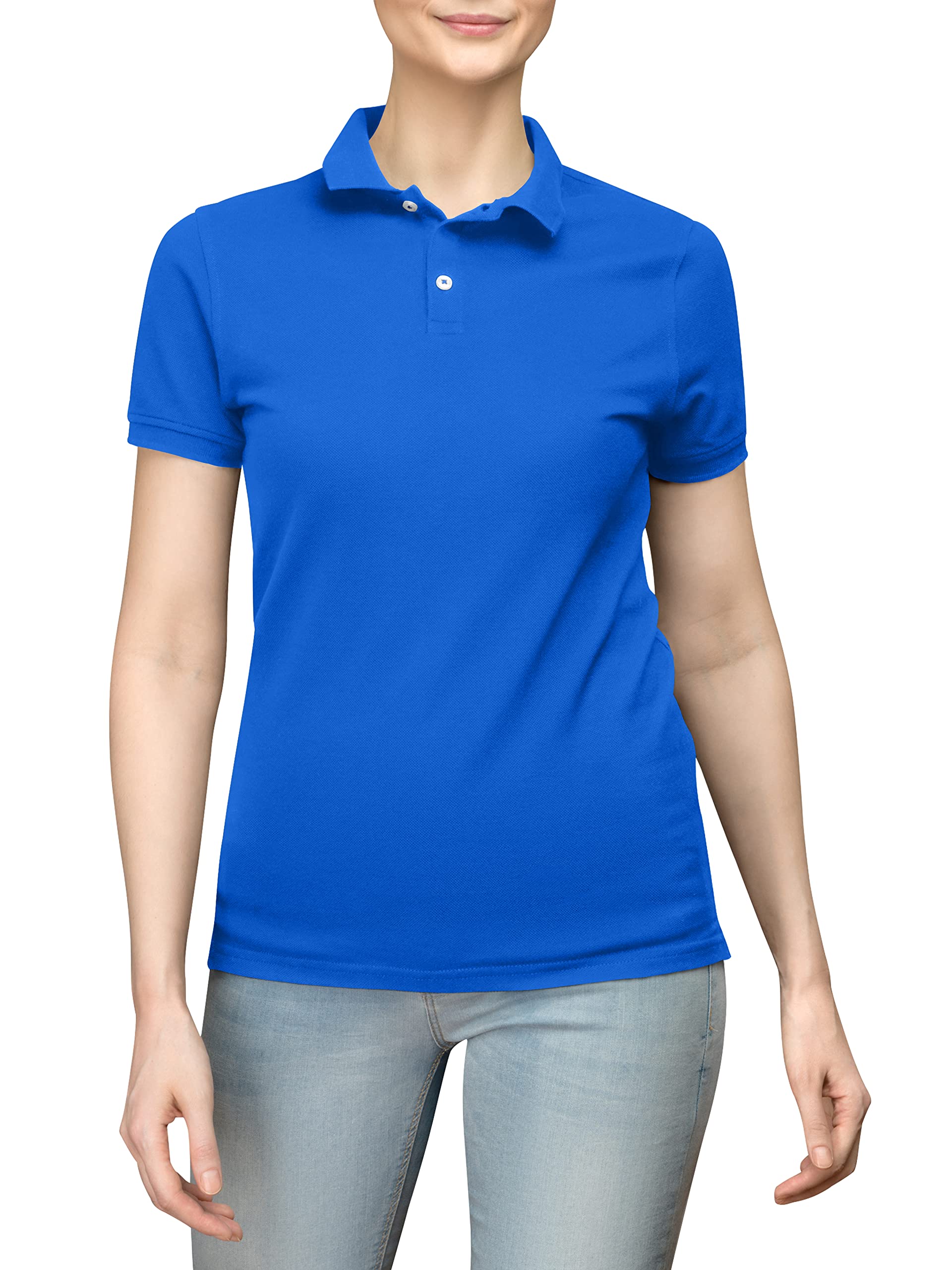 love my fashions Women’s Polo Shirt – Knitted Collar and Cuffed Short Sleeves, Casual & Plain T-Shirt for Ladies-picture-20