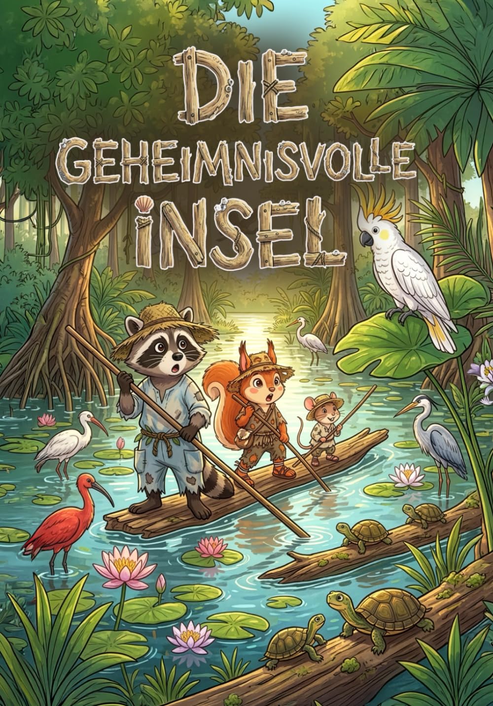 Die Geheimnisvolle Insel: Die unglaublichen Abenteuer der drei Freunde (The Adventure Stories of Raccoon, Squirrel, and Mouse)