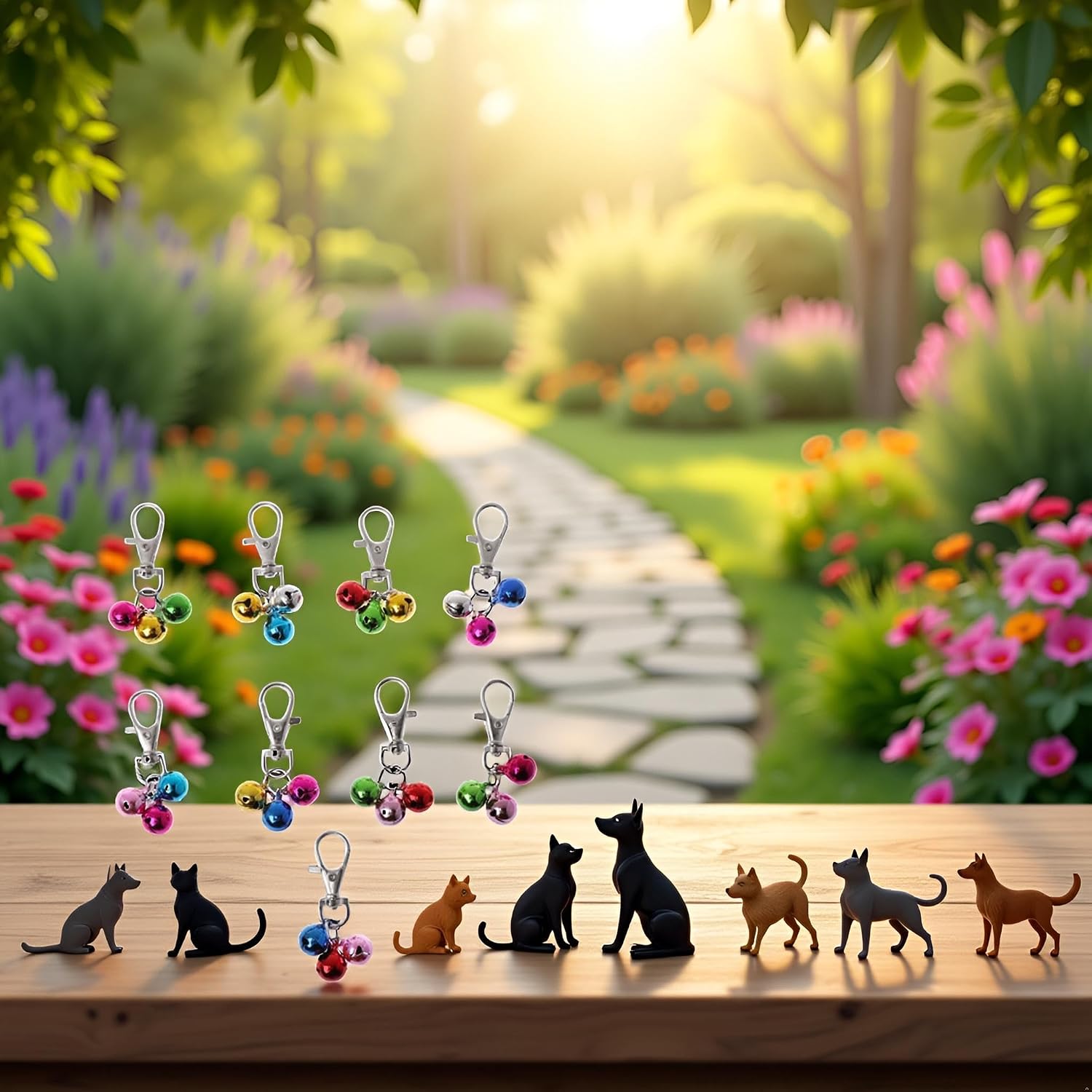 1Pc Random Color Pet Dog Collar Bells with Lobster Clip Colorful Metal Bells Bells Dog for Cat Collars Decoration Charm Pet Accesso image 2