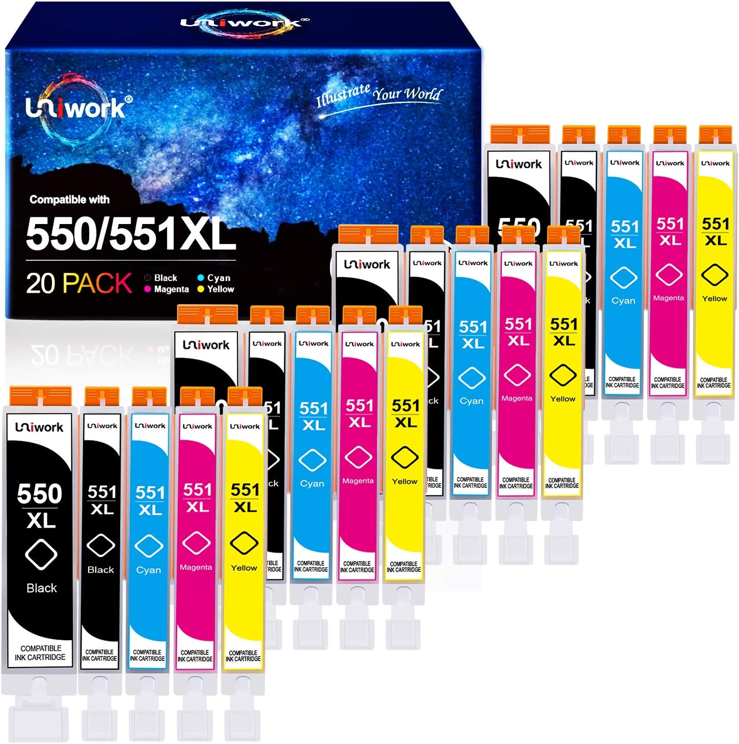 cartuccia compatibile con canon pixmas