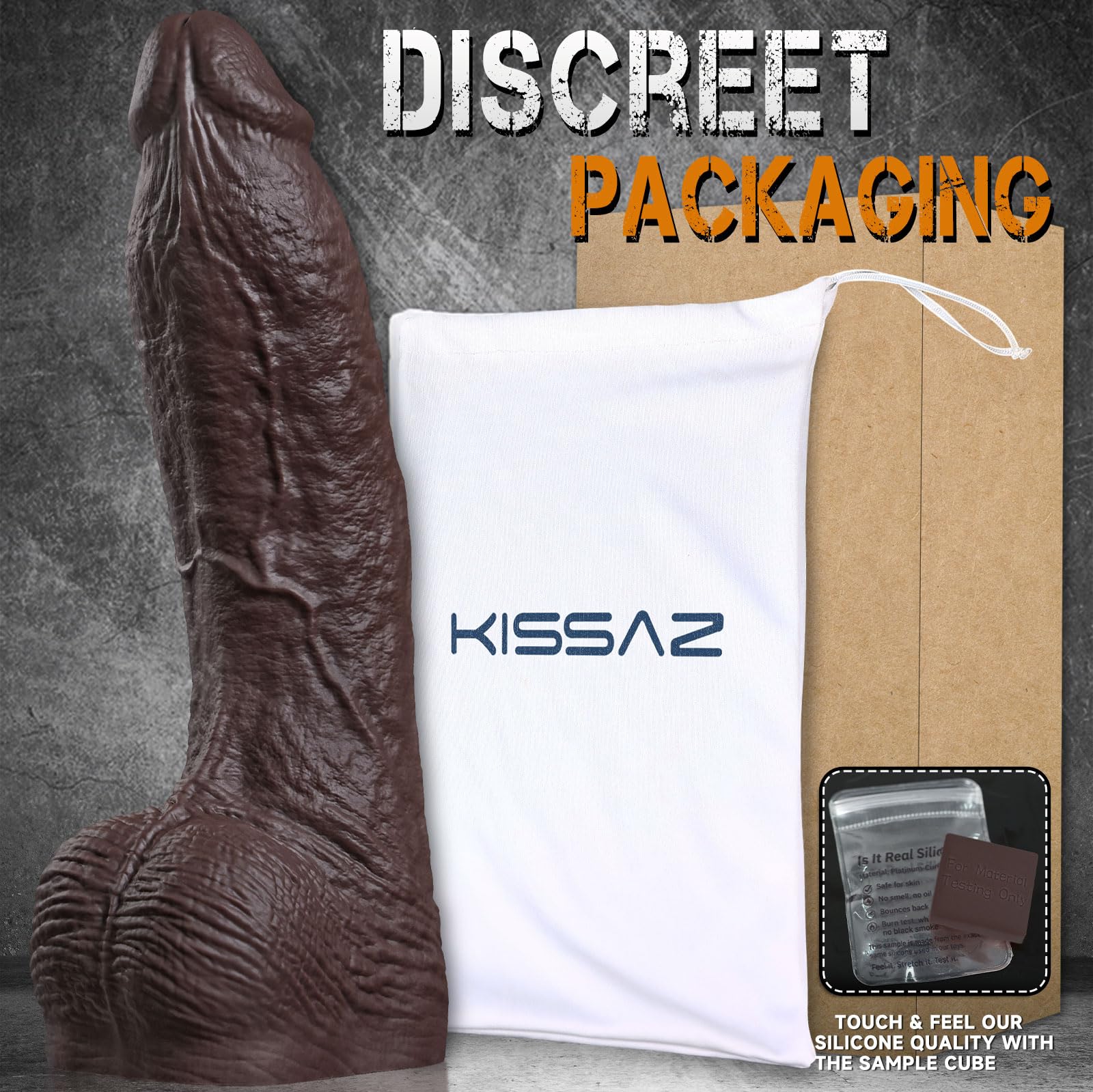 Dildo XXL Gigante 41 × 9 cm, Consolador Monster Negro de Silicona de Doble Densidad con Ventosa, Diseño Realista e Impermeable, para Usuarios Experimentados