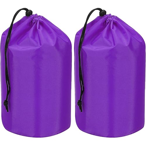 PATIKIL Stuff Sack, Waterproof Outdoor Storage Sack Portable Drawstring Dust Flap Bag Lightweight Sleeping Bag for Camping Hiking Travel