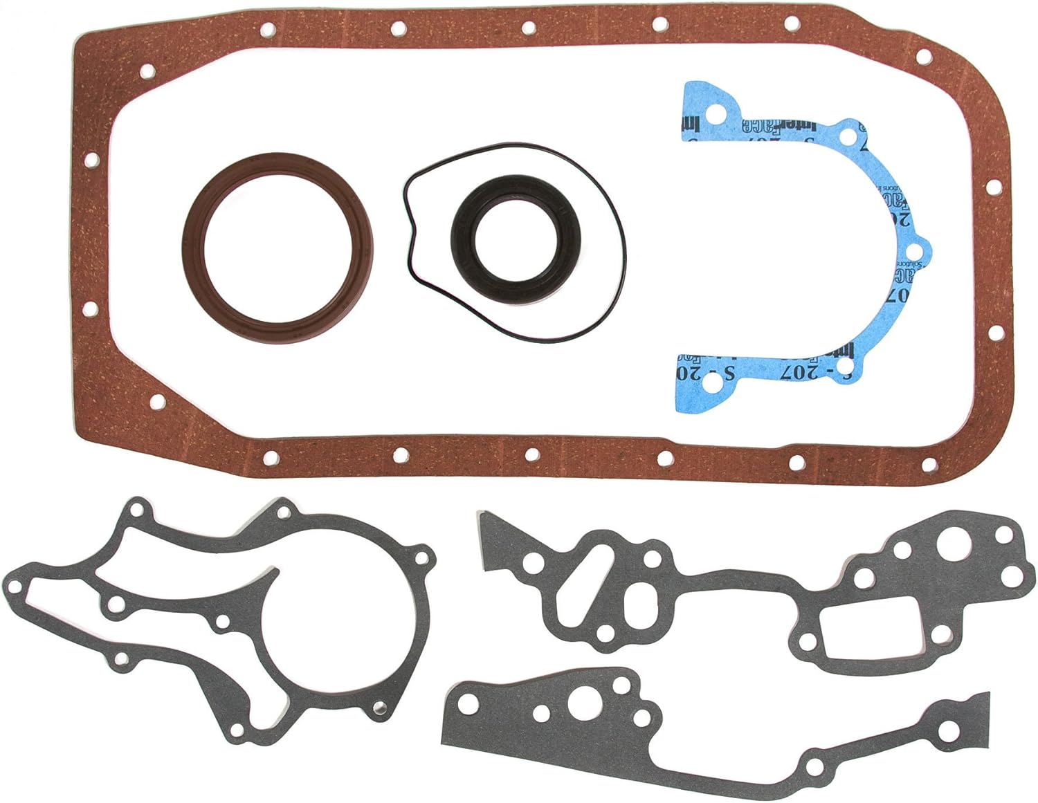 Evergreen Engine Rering Kit FSBRR2000 Compatible With 85-95 Toyota 4Runner Pickup Celica 22R 22RE 22REC Full Gasket Set, Standard Size Main Rod Bearings, 0.50mm / 0.020" Oversize Piston Rings