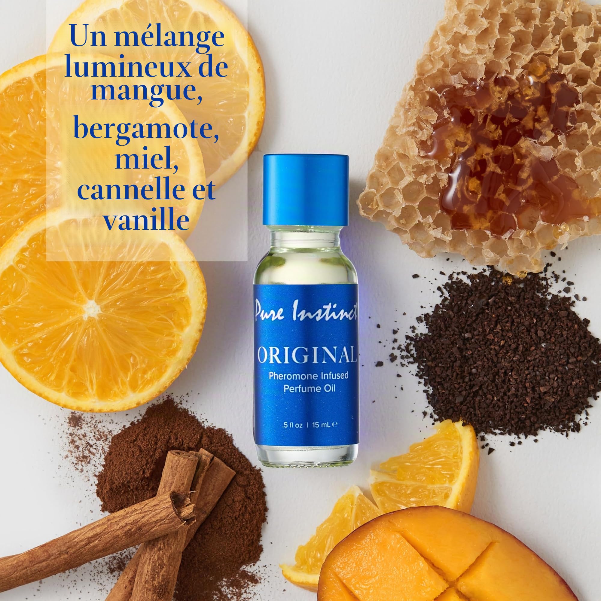 Pure Instinct (3-Pack) - Le parfum original aux huiles essentielles infusées de phéromones Cologne - Unisexe attire les hommes et les femmes - TSA Ready