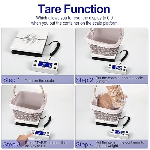 Miniatura 8 de Weighmax W-8809 - Escala de envío digital y postal de 150 libras x 01 onzas con pantalla extendida color blanco batería y adaptador de CA incluido
