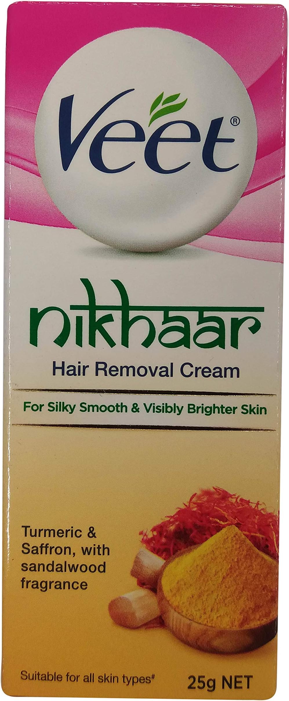 Veet Nikhaar Hair Removal Cream, 25g Carton