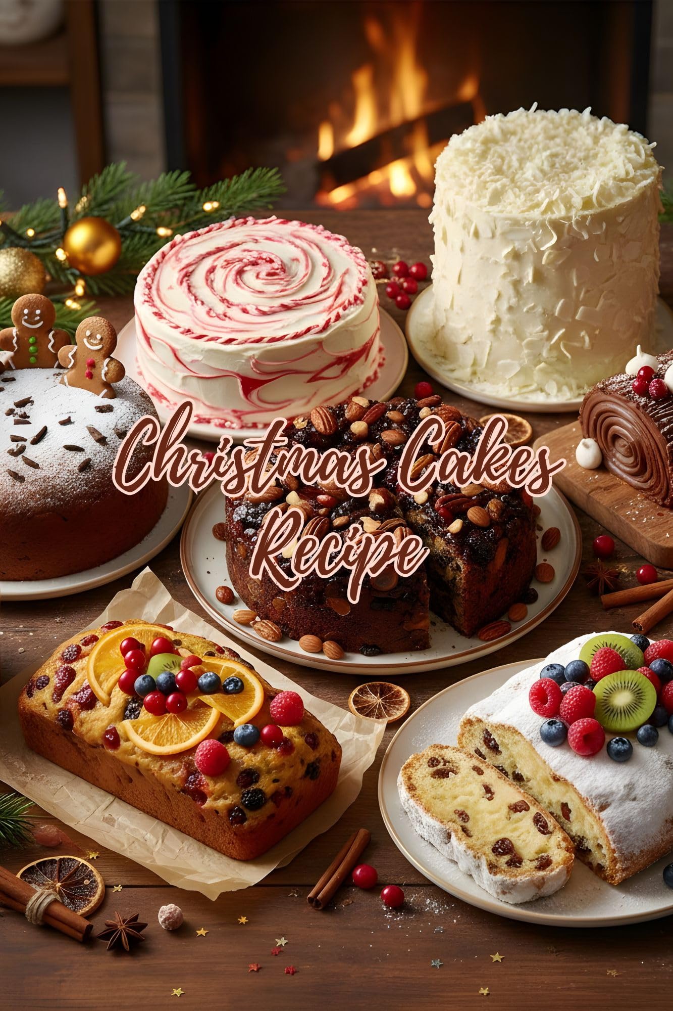 Christmas Cakes Recipe Book (Christmas Recipes)