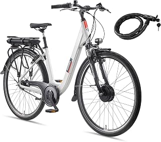 TELEFUNKEN E-Bike 28 Zoll Fahrrad für Damen & Herren | Pedelec Citybike mit 7-Gang Nabenschaltung | Elektrofahrrad 250 W Frontmotor | 468 Wh Li-Ion Akku | EBike Multitalent RC845
