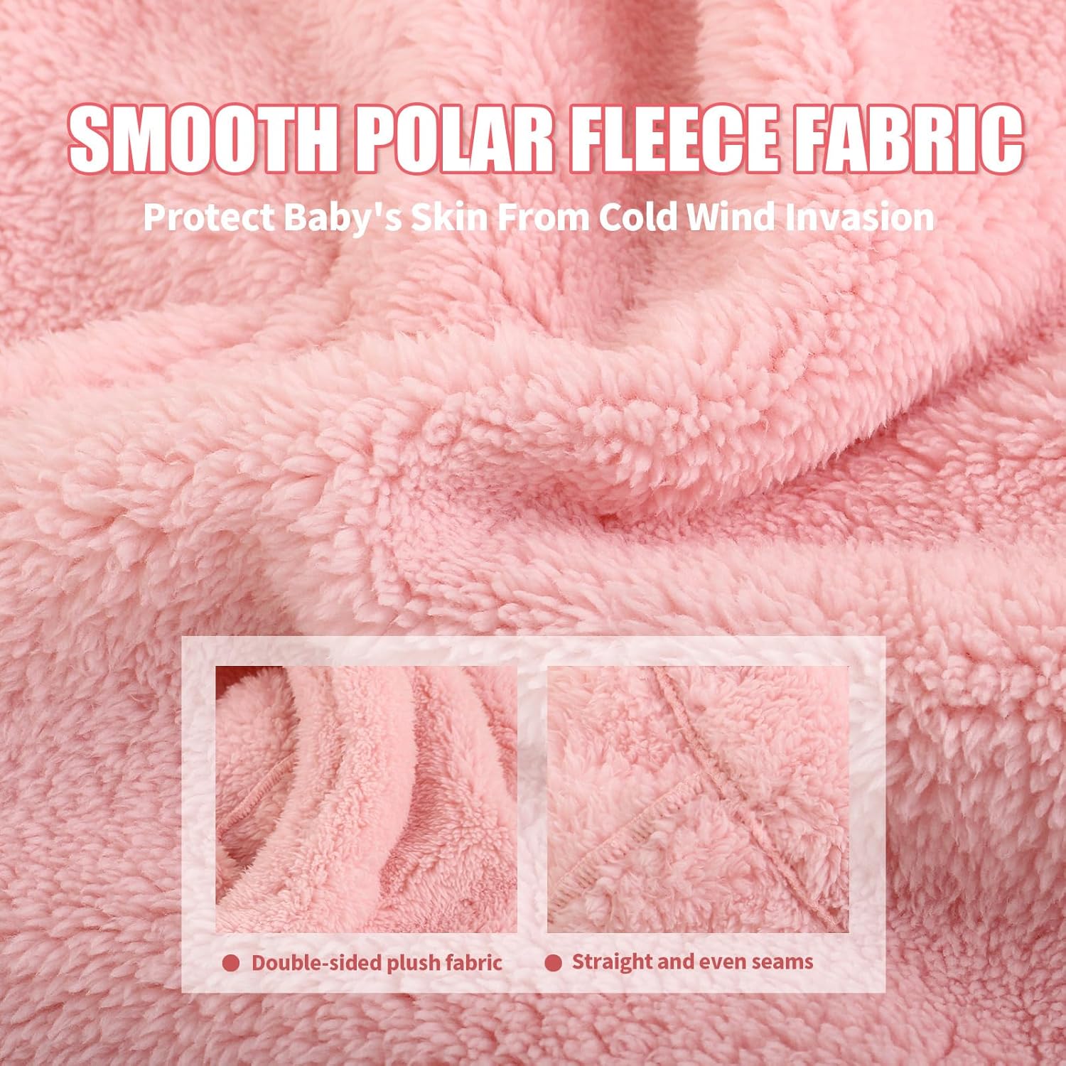 Kids Winter Fleece Hats,Child Balaclava Ski Mask Windproof Warm Adjustable with Fleece Lining Hat for Boys Girls - Image 4