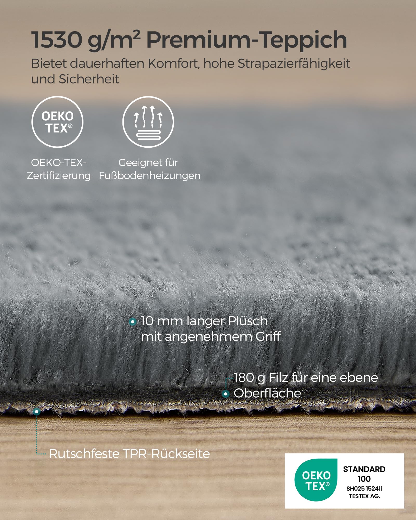Songmics Teppich – Bild 3