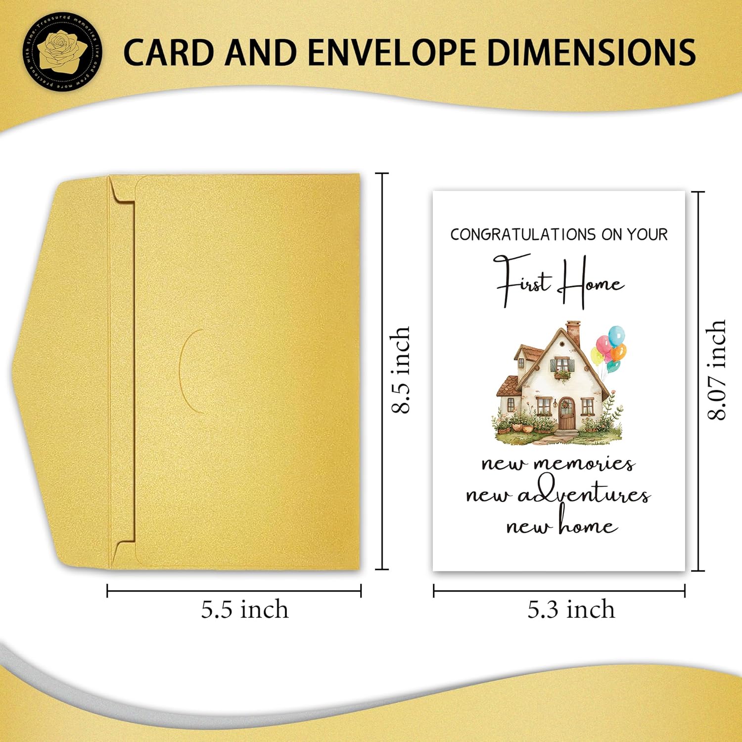 Housewarming Card, First Home Card for Homeowners, New House Gifts for Woman Men, Congratulations on Your New Home - Image 2