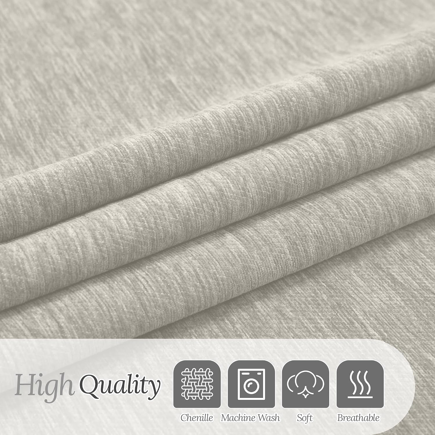 HDCAXKJ Corner Sectional Couch Covers for Dogs L Shape Sofa Cover with Tassel Chenille Soft Non Slip U Shaped Couch Cover Blanket Washable Sectional Slipcover Protector (Light Khaki, 91x276 inch)