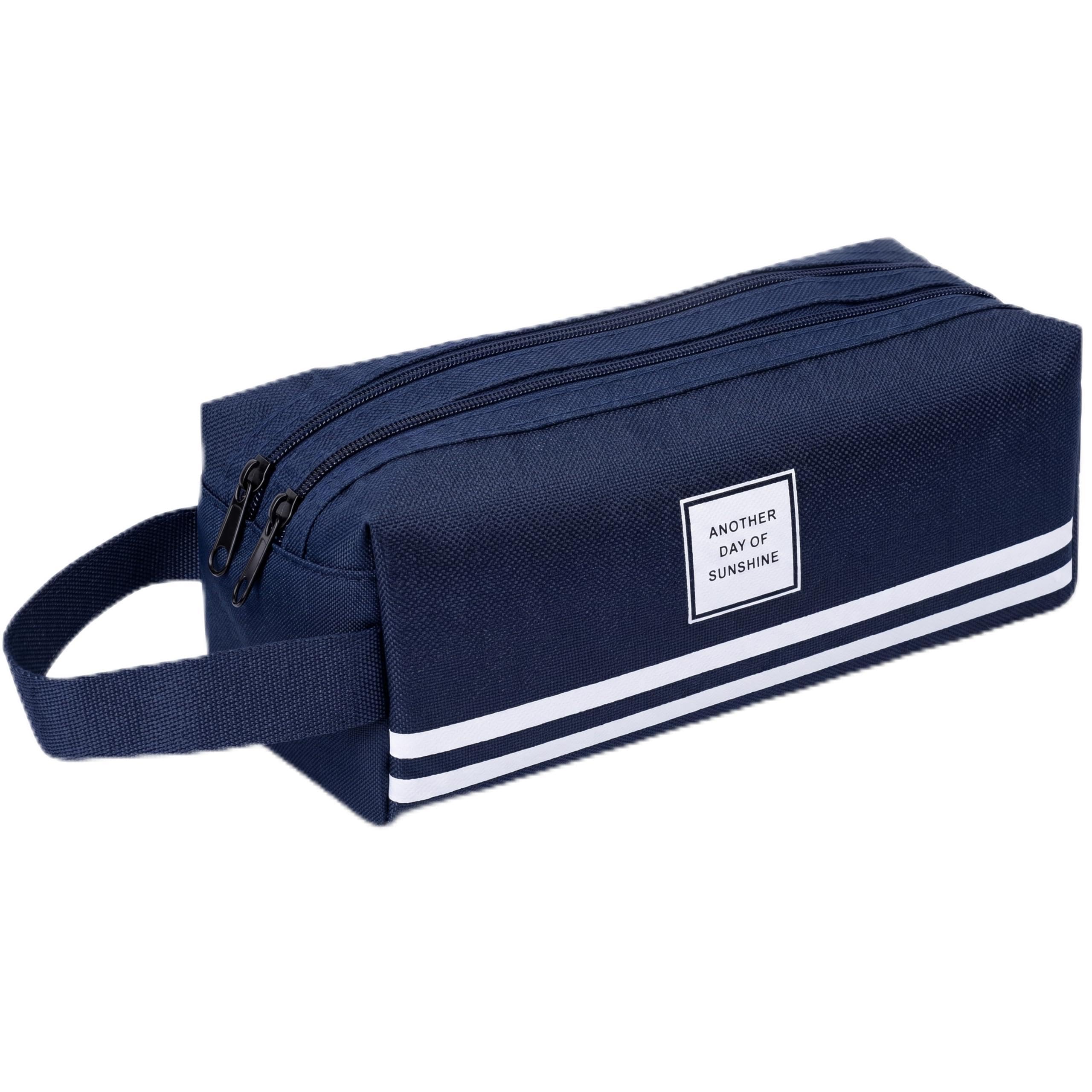 Professional Multi Compartments Large Capacity Pencil Case, Portable Pencil Pouch with Smooth Zipper, Pen Holder & Stationery Organizer, Durable Pencil Bag for School Supplies, Students, Girls & Boys