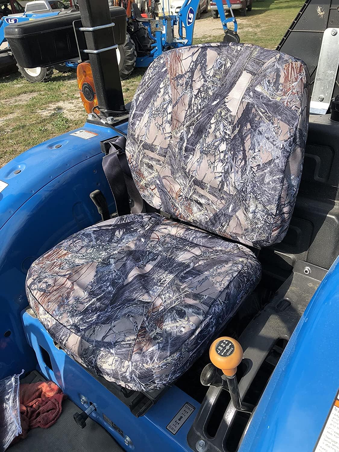 Durafit Seat Covers, Seat Covers for Tractor New Holland Workmaster 25,35 and 40 in Automotive Fabrics, MC2 Camo