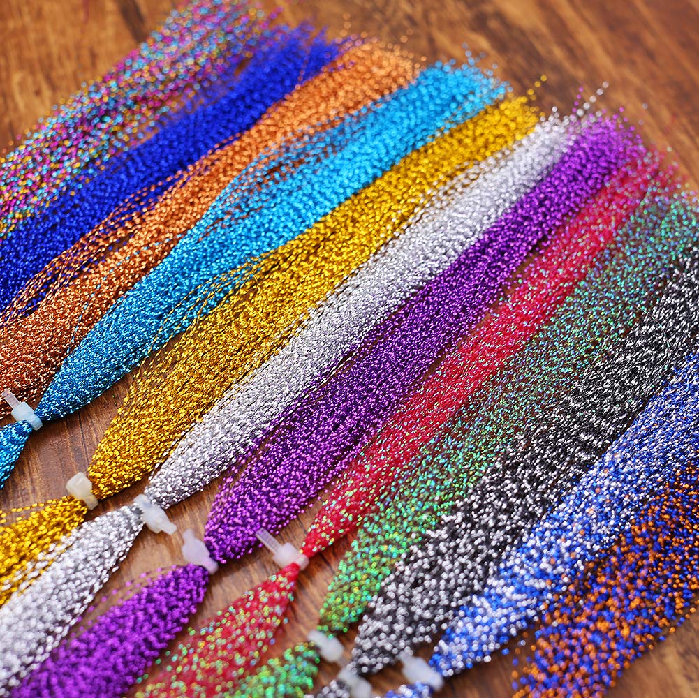 Amazon | フライタイイングマテリアル 12色 クリスタル