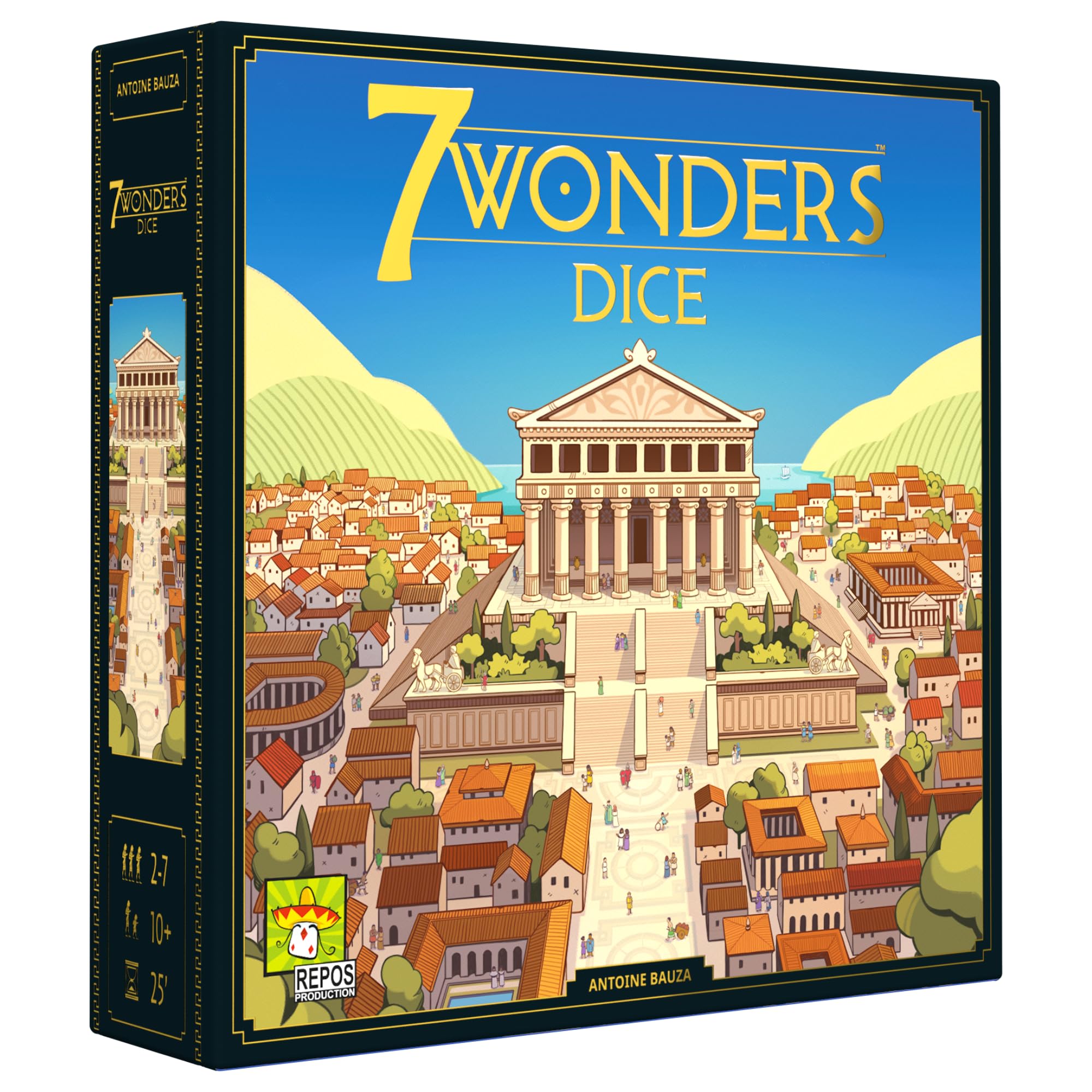 Repos Production Asmodee | 7 Wonders: Dice | Strategy Family Game | Ages 10+ | 3-7 Players | 30 Minutes Playing Time