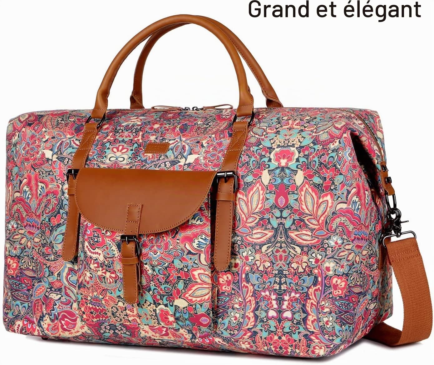BAOSHA Sac de Voyage Surdimensionné pour Femme Grand Sac Weekend Sac de Sport Avion Sac Maternité HB-15 (HS)