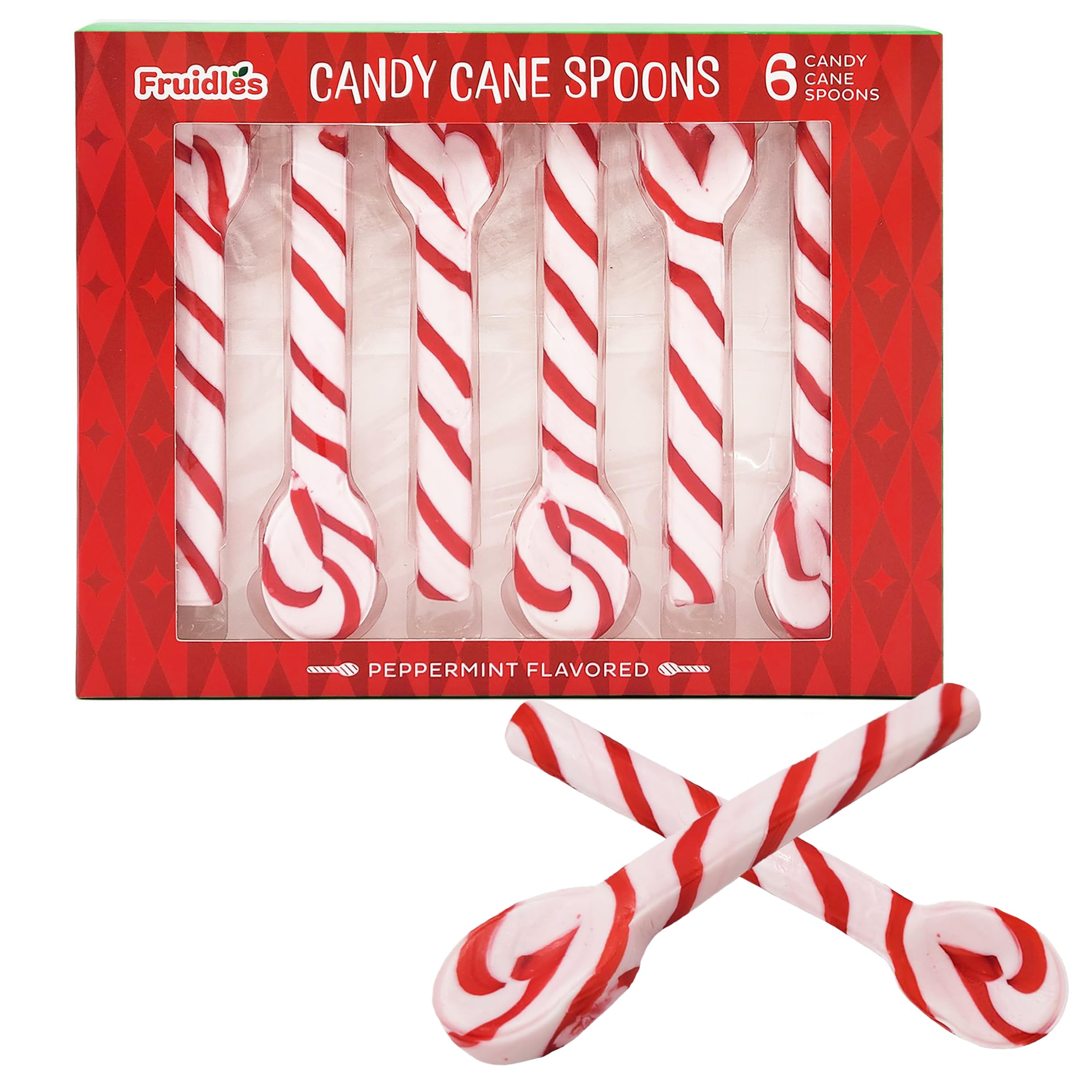 Amazon.com : Fruidles Christmas Candy Canes Spoons Suckers