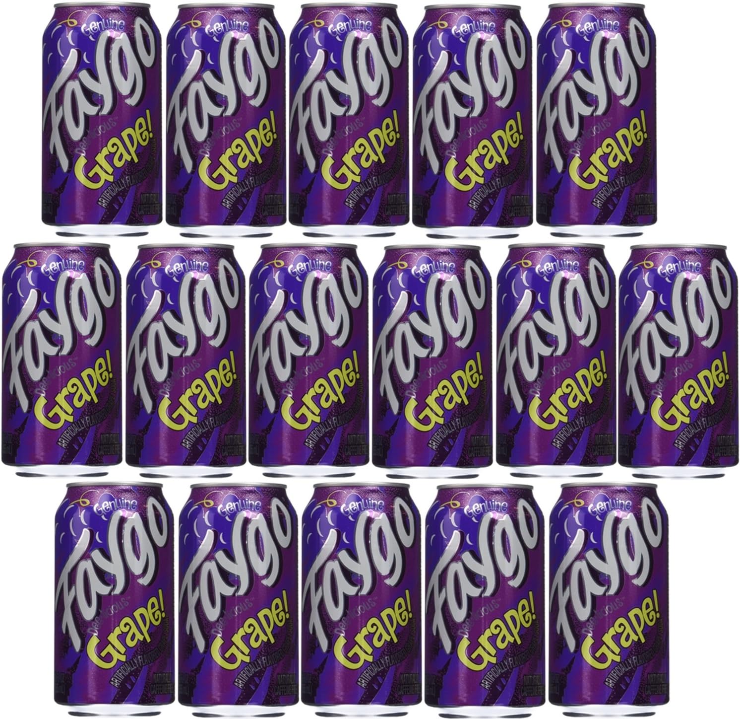 Faygo Soda Pop Soft Drink 16 pack of 12oz Cans (Fruit Punch)