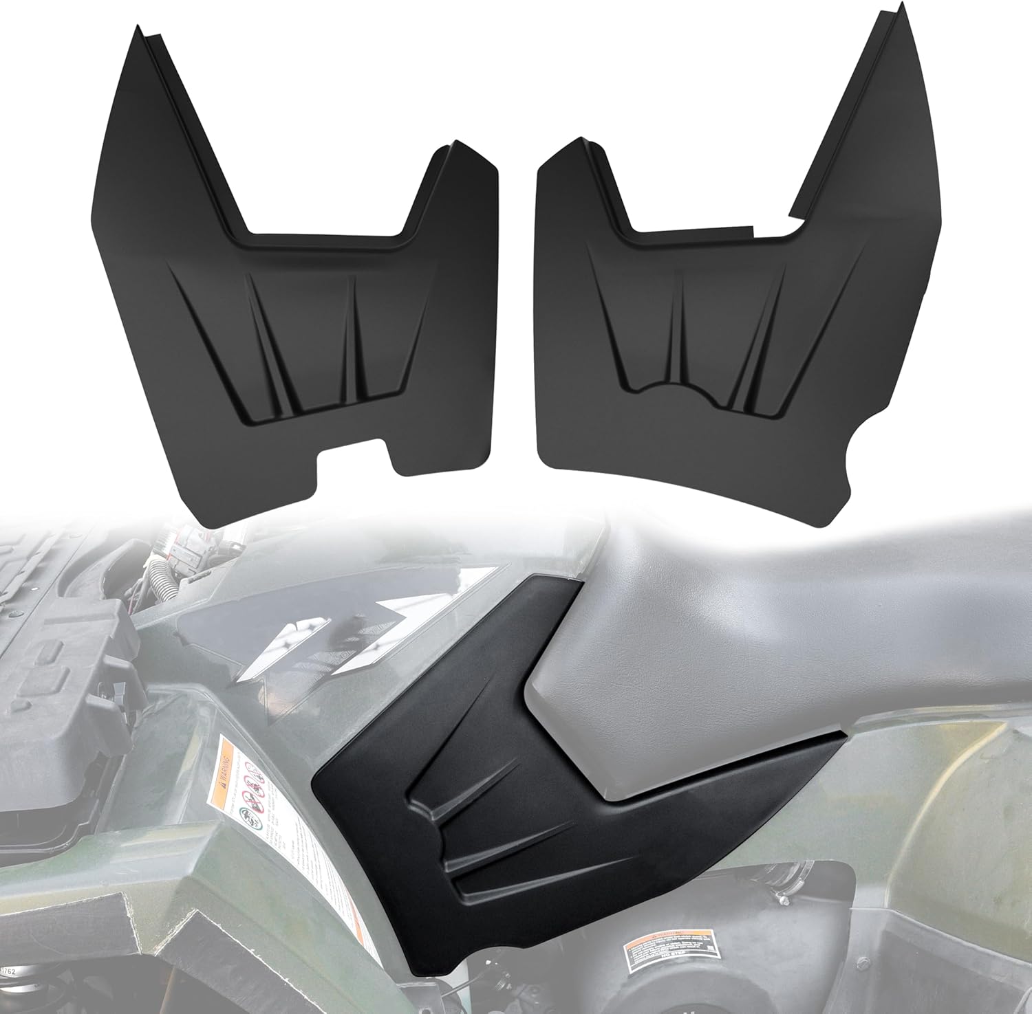Side Fairing Panel Guard Plates for Polaris Sportsman 800 700 500 2006 2007 Accessories, Black Side Panels(Replace #2632936-177, #5435559-070, Left and Right)