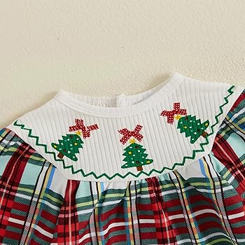 white christmas dresses Margaret Long Sleeve Smocked Christmas Dress